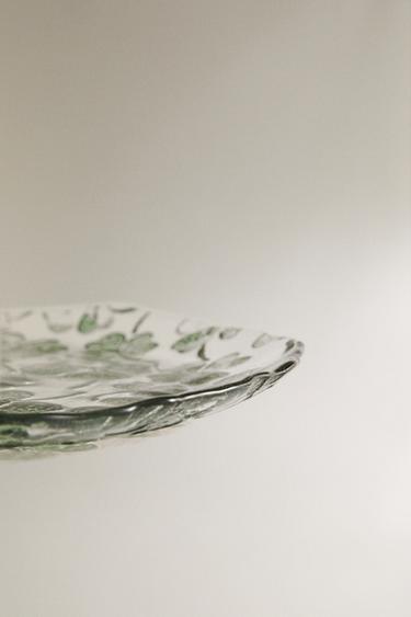 ASSIETTE À DESSERT VERRE TRÈFLES - Vert de Zara - Image 3