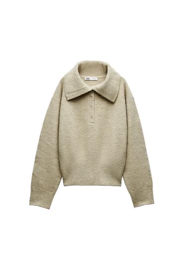 POLO COLLAR KNIT SWEATER