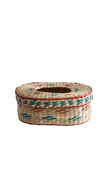 CHILDREN’S SEAGRASS WIPE HOLDER - Brown by Zara