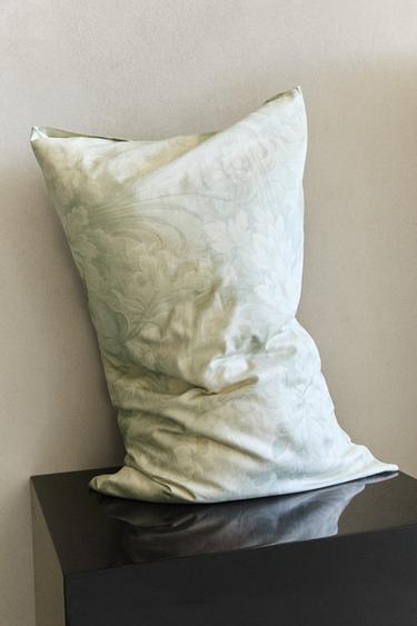 PILLOWCASE WITH FLORAL AND BRANCH PRINT - Light green by Zara - Image 5