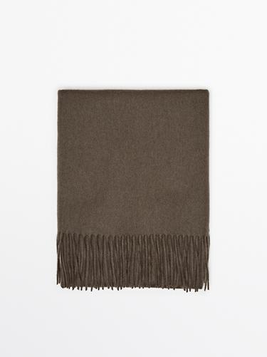 Zara Wool blend scarf - Light tan