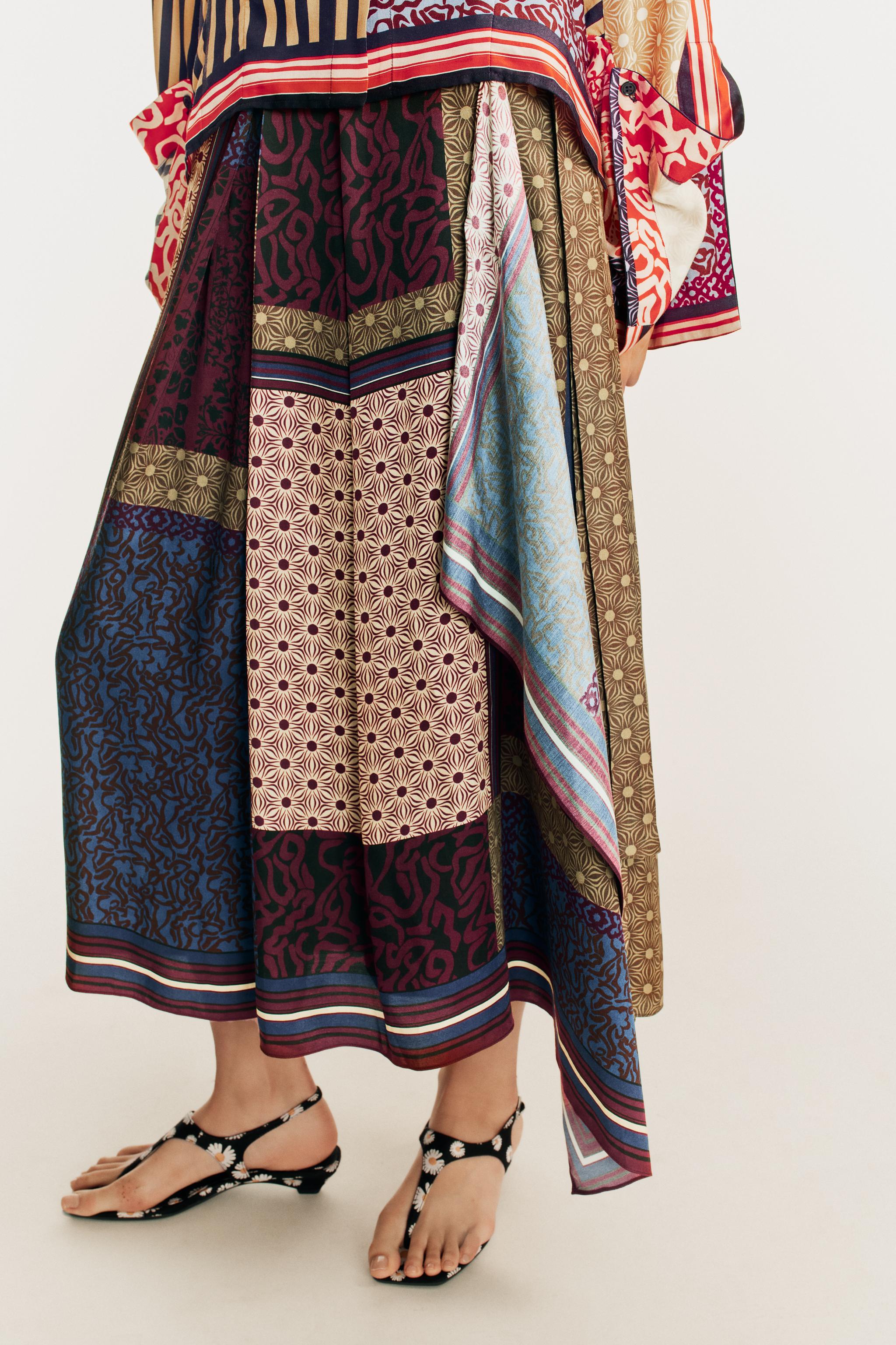 LIMITED EDITION PRINTED PAREO SKIRT — Printed