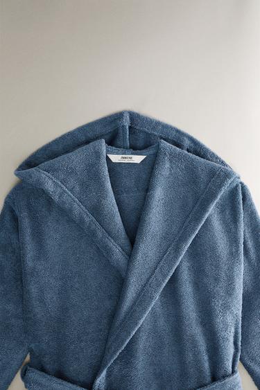 PEIGNOIR CAPUCHE (360 GXM²) - Bleu moyen de Zara - Image 1