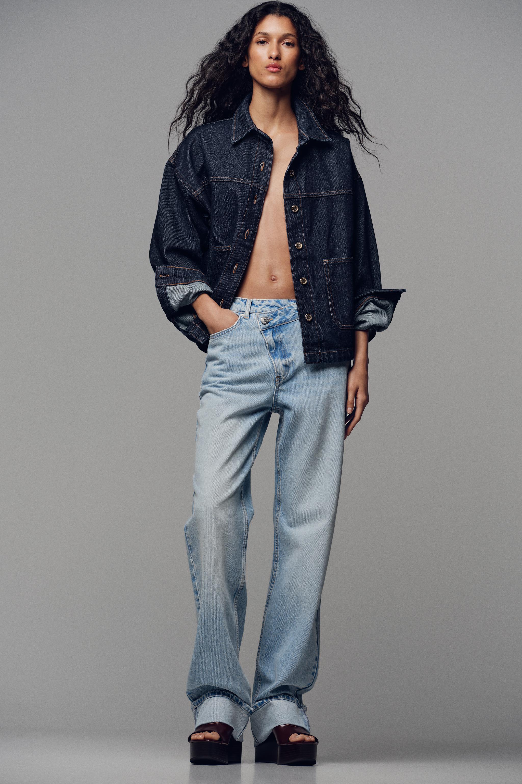 Zysty Z.09 CROSSOVER HIGH WAIST FULL LENGTH JEANS - Light blue