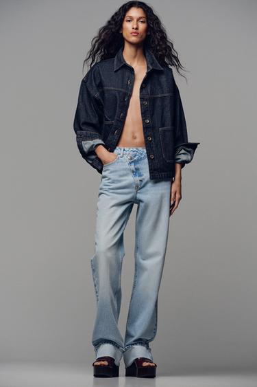 Zara Açık mavi - Z.09 CROSSOVER YÜKSEK BEL TAM BOY JEAN