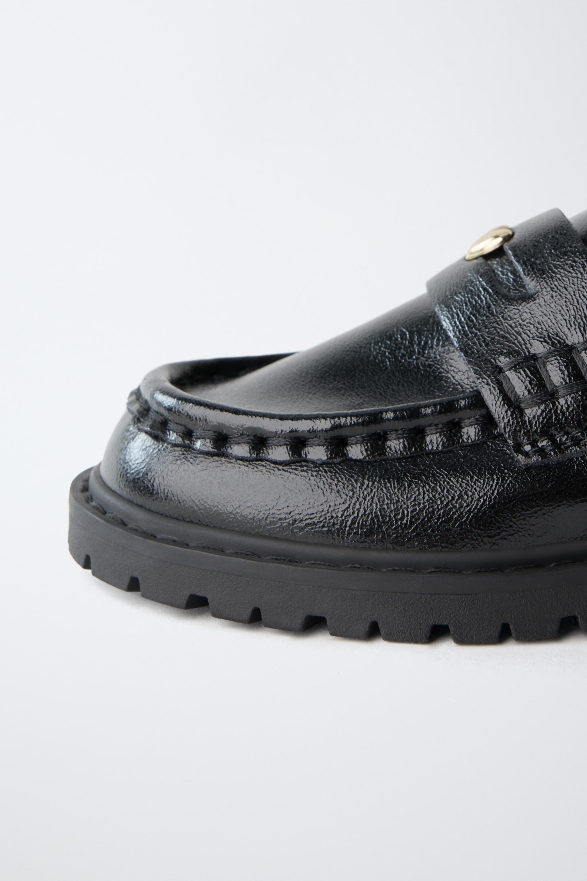 Детские туфли Zara HEART EMBELLISHED LOAFERS — фото 6