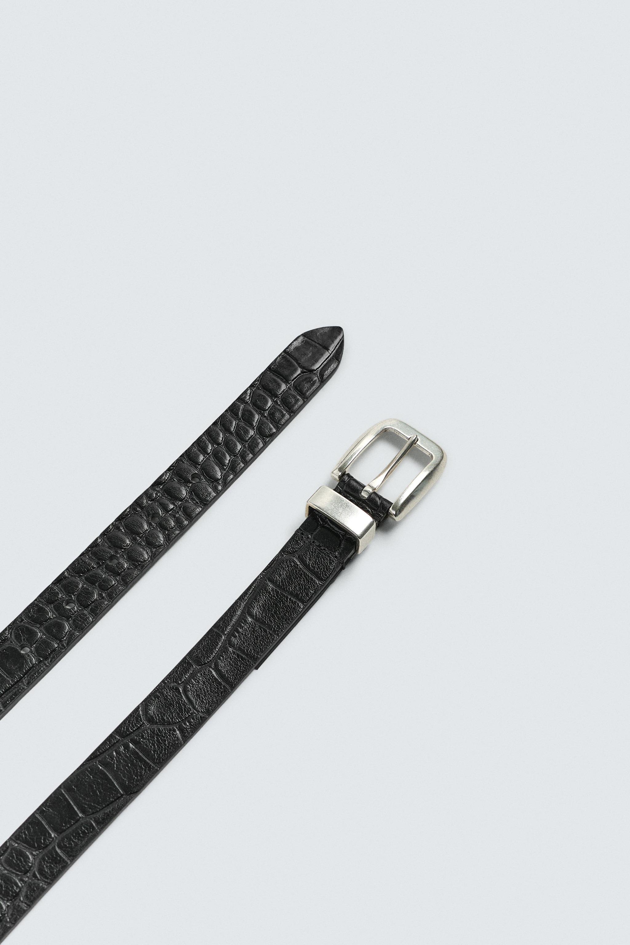 EMBOSSED LEATHER BELT
