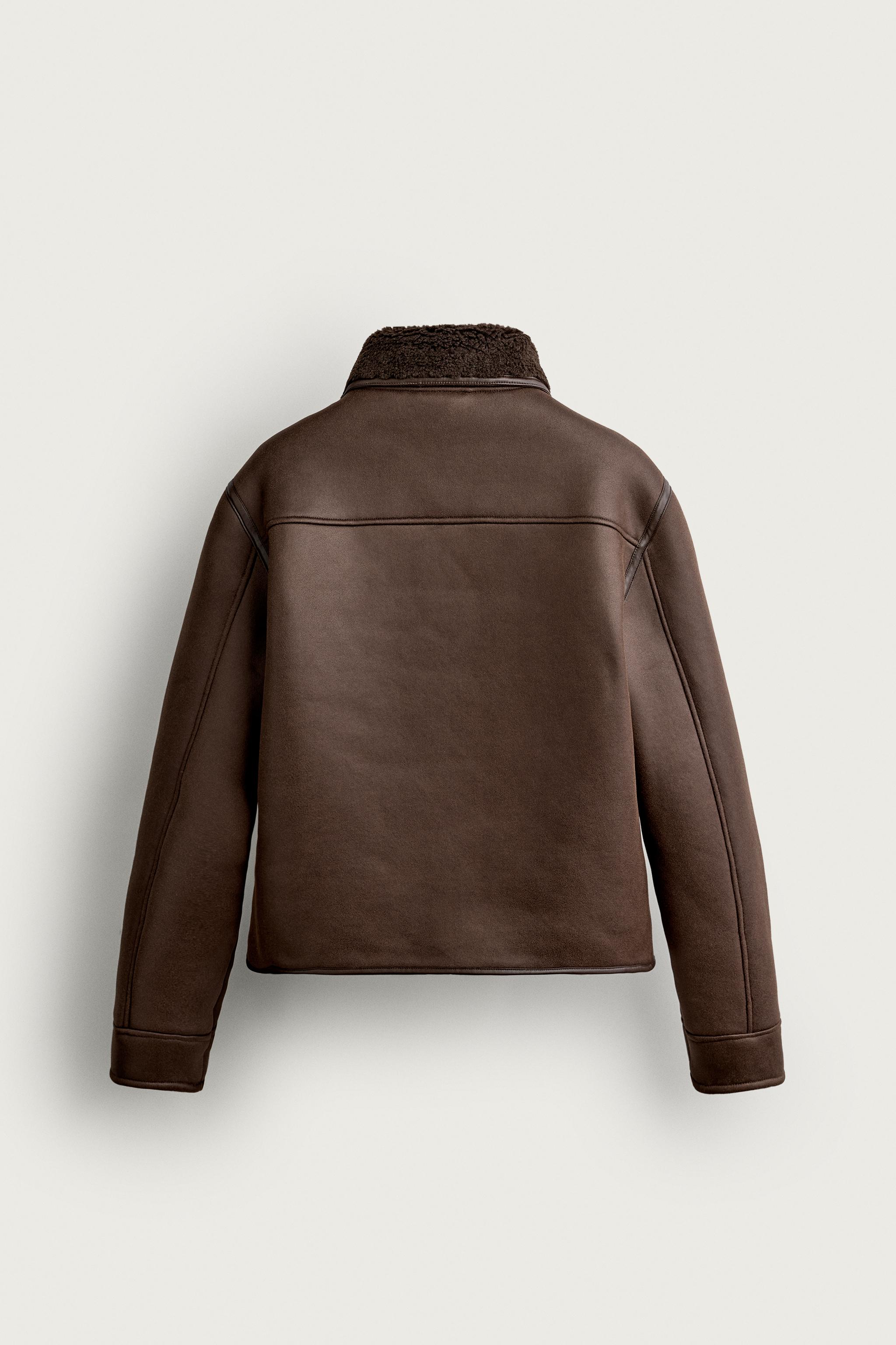DOUBLE-FACED FAUX LEATHER JACKET