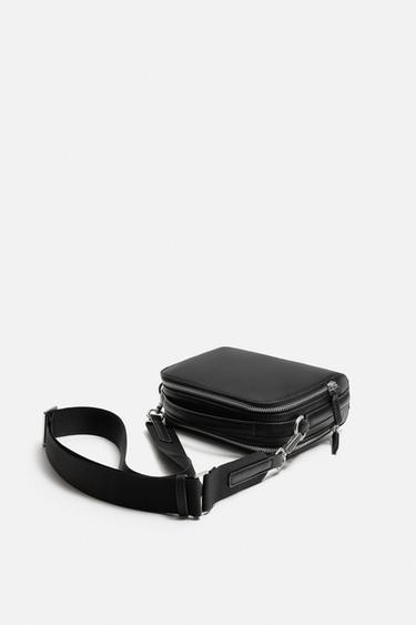 TEXTURED CROSSBODY BAG - Black by Zara - Image 1