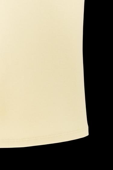 CAMISETA HALTER - Amarillo de Zara