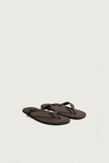 SANDALES À BRIDES - Marron de Zara