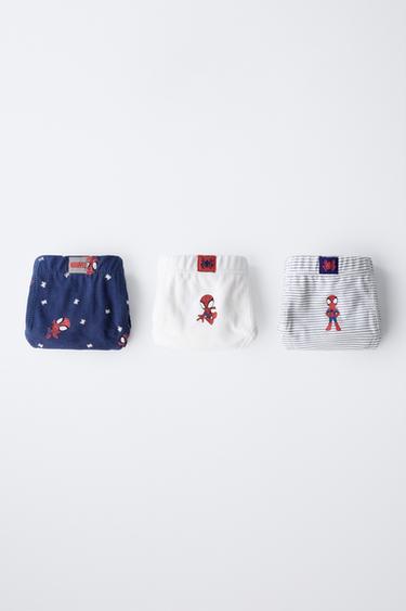 1 1/2-6 ANS/ PACK DE TROIS SLIPS SPIDEY © MARVEL - Bleus marine / Écrus de Zara - Image 5