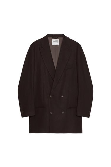 フランネルブレザー Soshiotsuki x ZARAブラウンZaraのフランネルブレザー Soshiotsuki x ZARA - ブラウン 