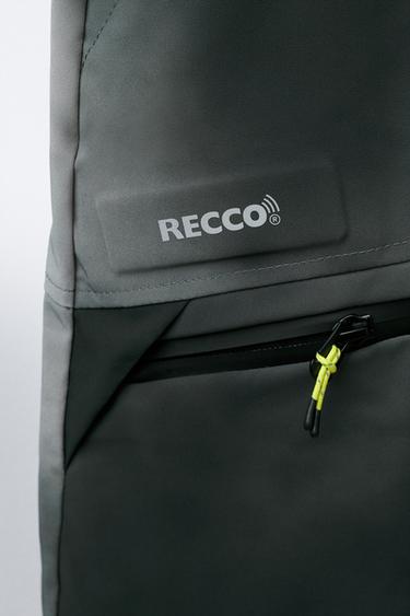 TIE DYE WATER-RESISTANT AND WINDPROOF BRACE TROUSERS RECCO® SYSTEM SKI COLLECTION - Grey by Zara