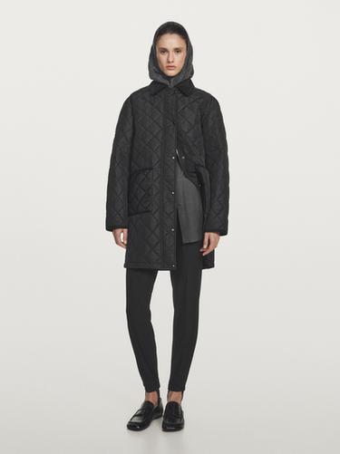 Chaqueta acolchada ligera water repellent - Negro de Zara