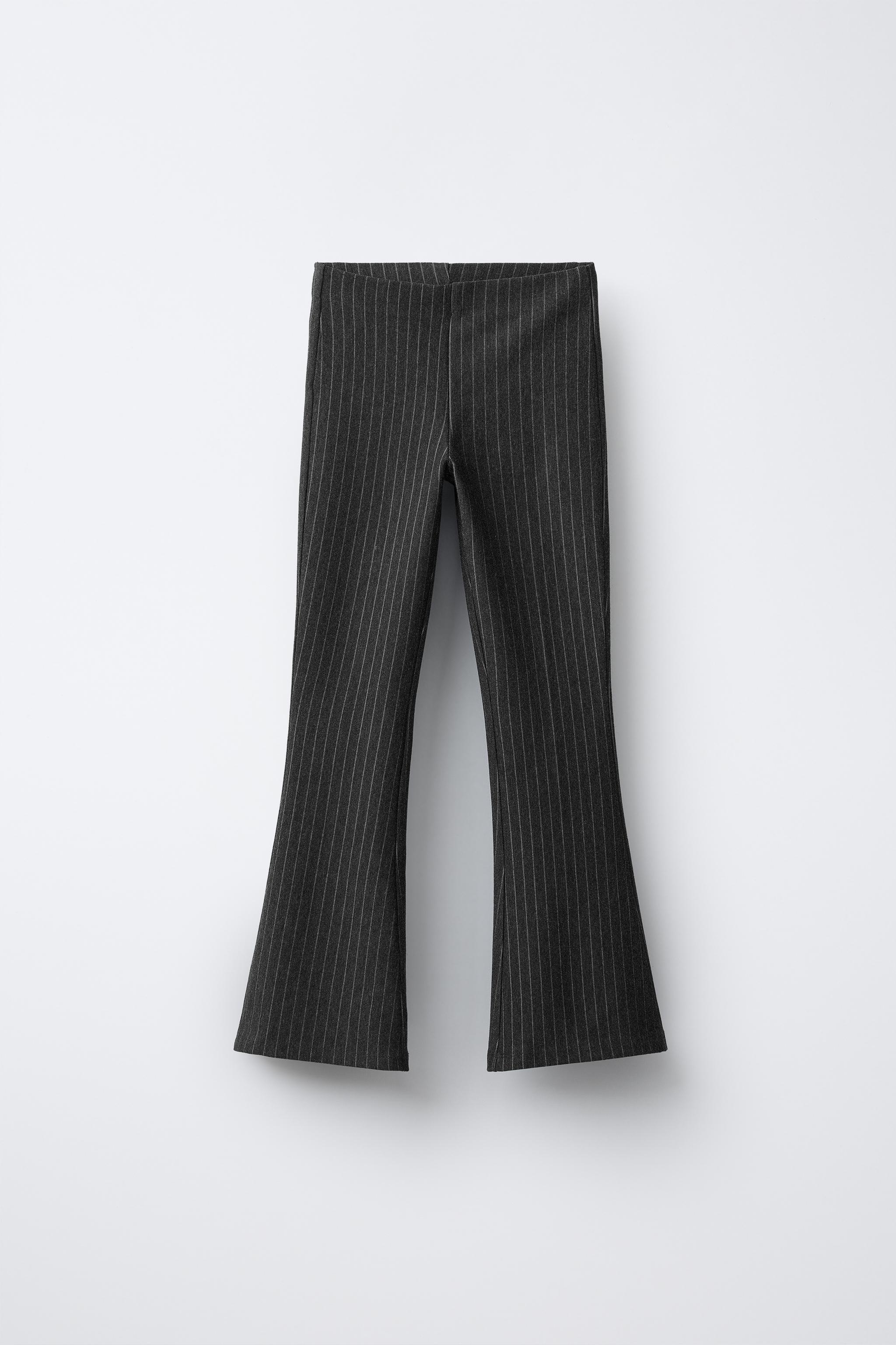 PINSTRIPE FLARE PANTS - Gray | ZARA United States