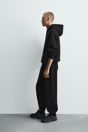 PANTALÓN JOGGER WIDE FIT - Negro de Zara