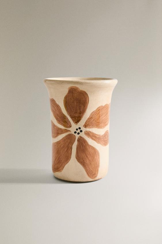 PAINTED FLOWERS VASE