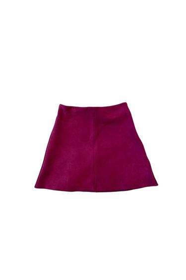 FAUX SUEDE MINI SKIRT