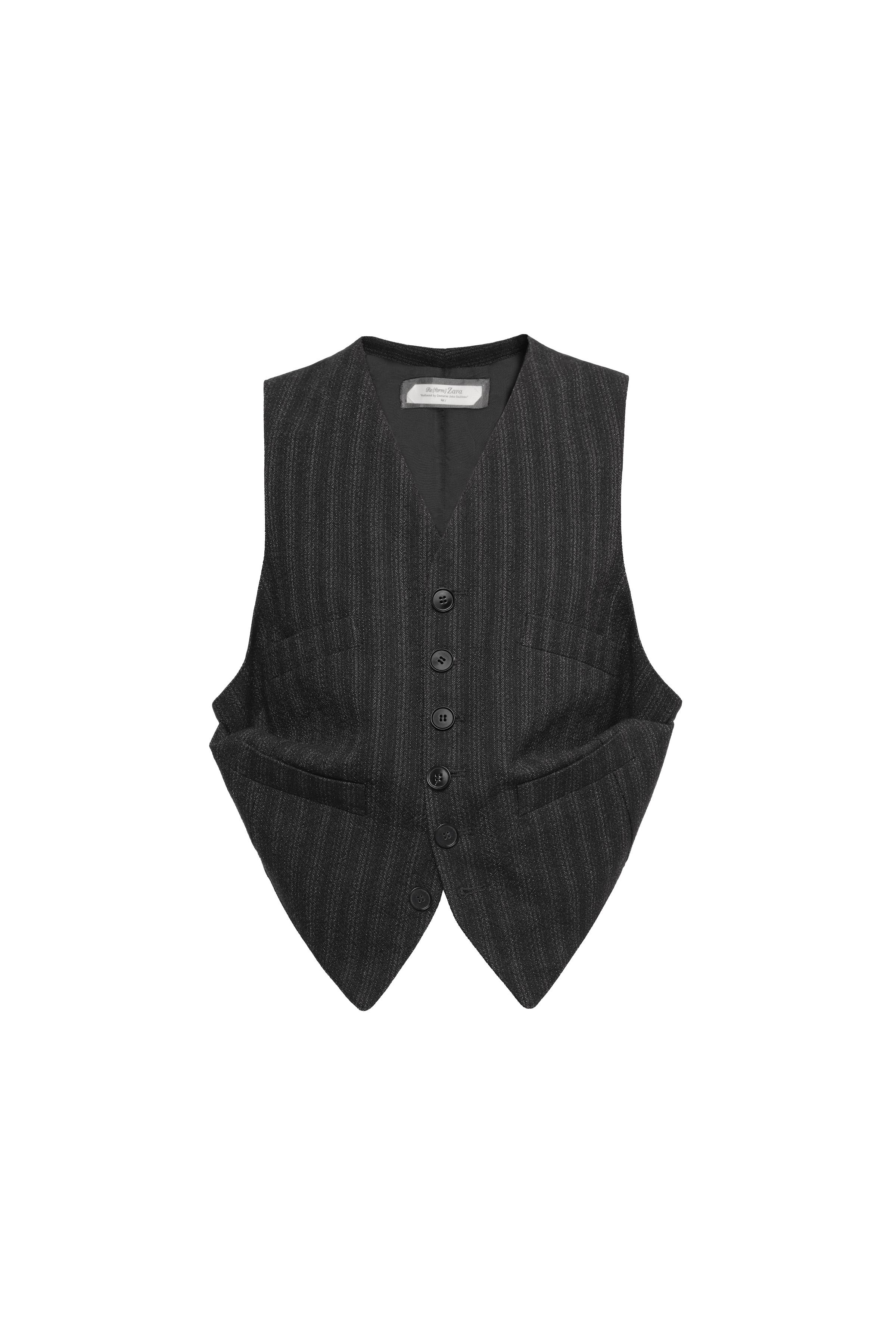 LIMITED EDITION 100% WOOL PINSTRIPE VEST