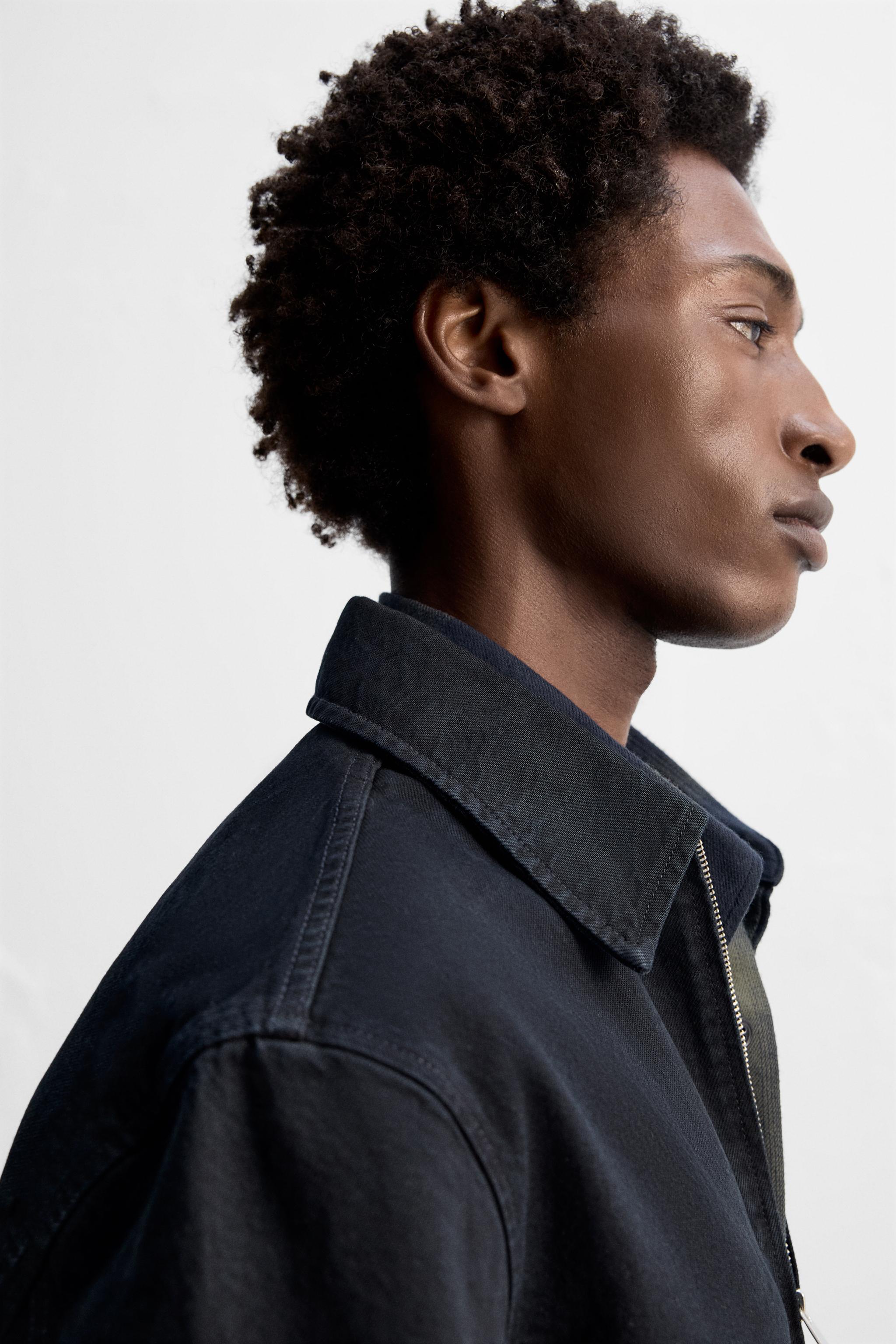 ZIPPERED DENIM JACKET - Indigo | ZARA United States