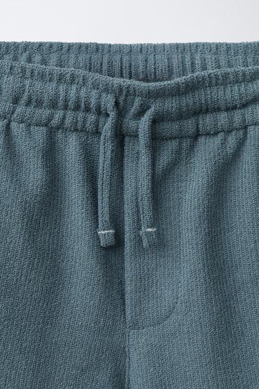 SHORT RUSTIQUE - Bleu / Vert de Zara - Image 2