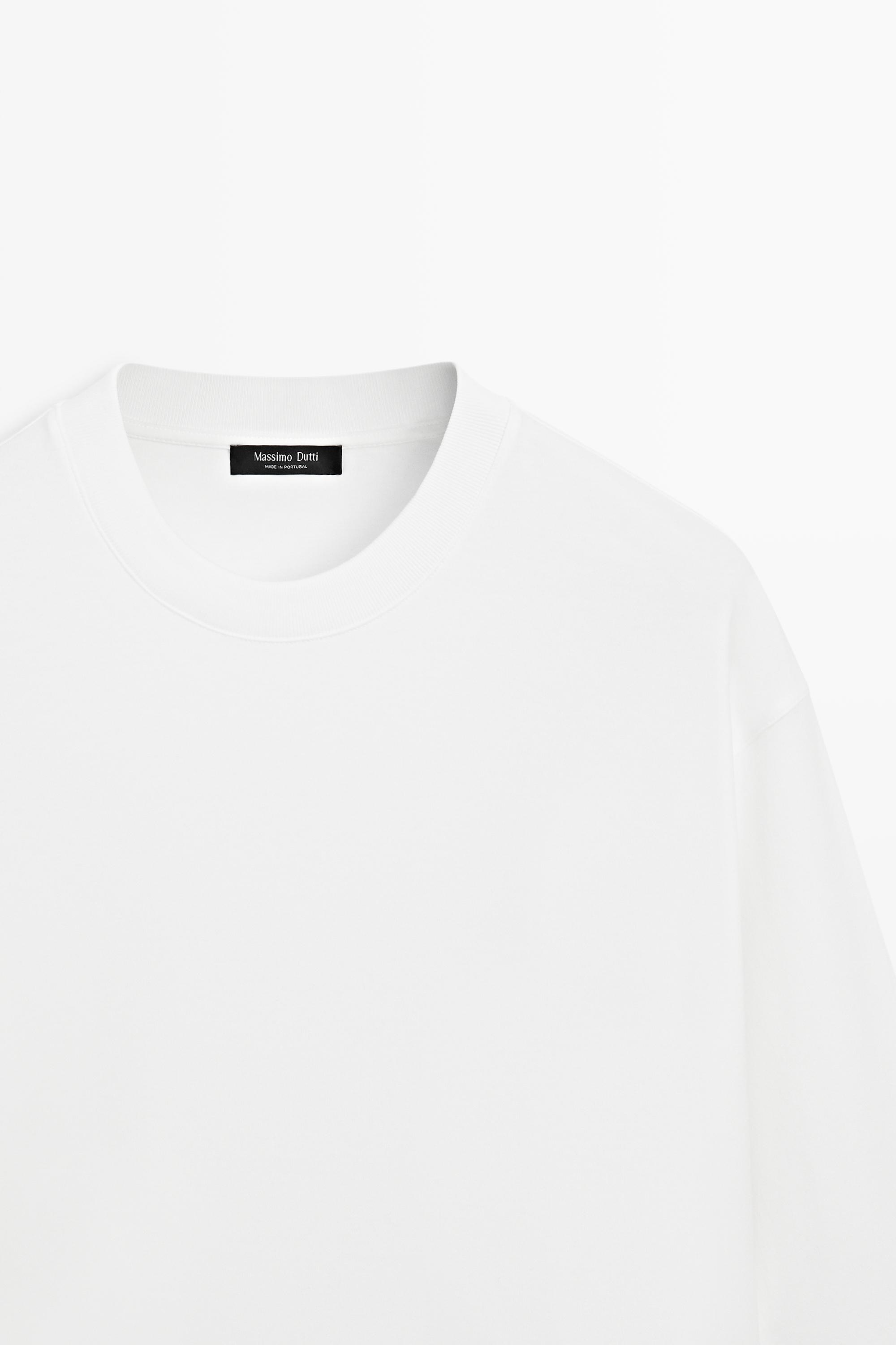T-shirt boxy manches longues 100 % coton
