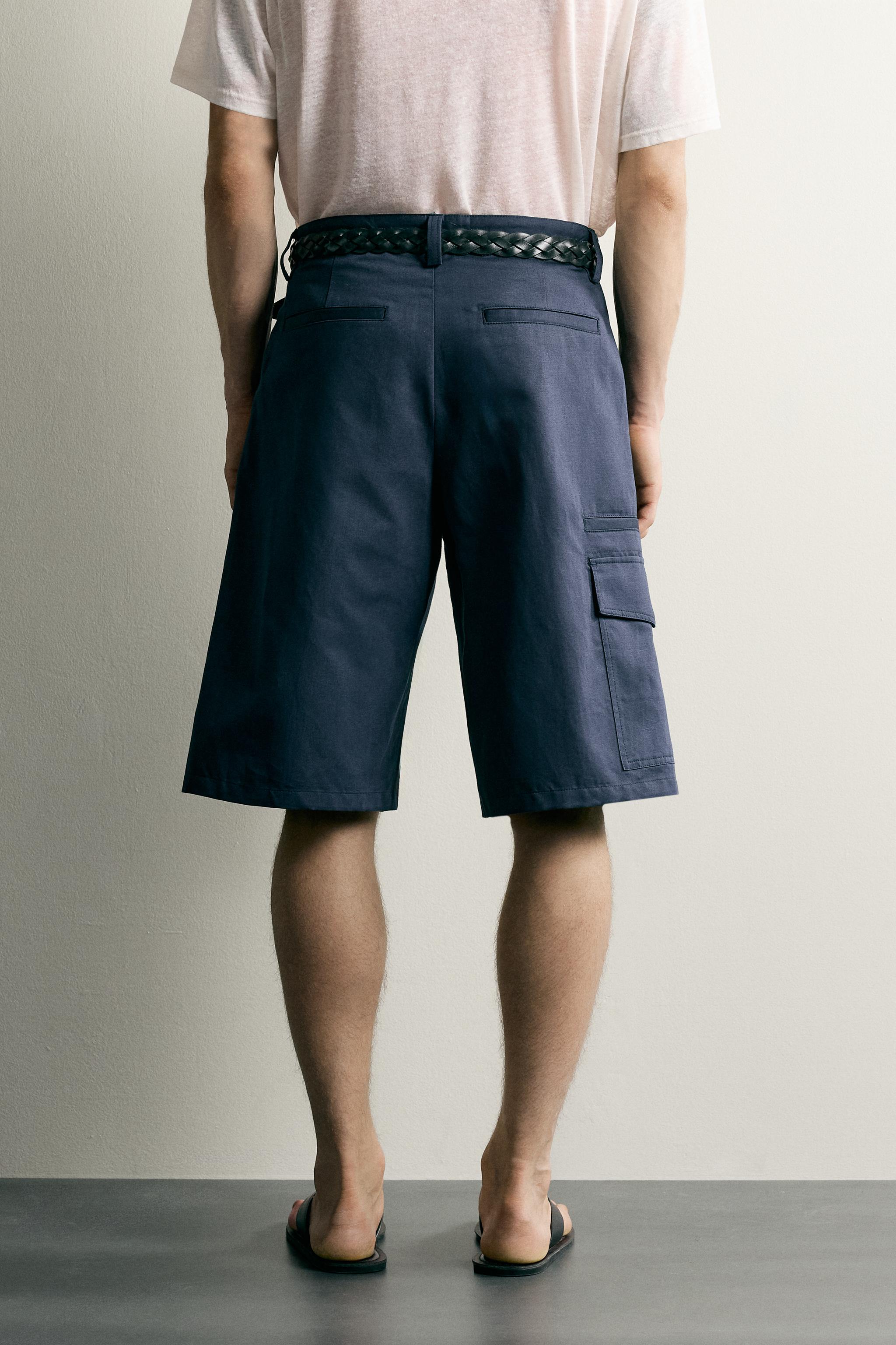 BERMUDA CARGO RELAXED FIT COTON - LIN