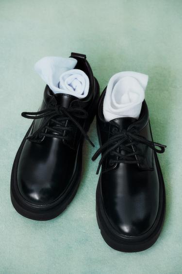 BLUCHER TRACK - Zwart van Zara