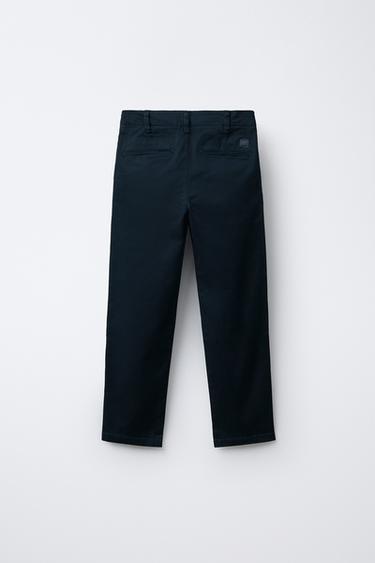 PANTALON CHINO BASIQUE - Bleu marine de Zara - Image 1