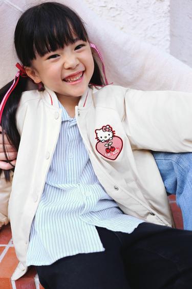 HELLO KITTY © SANRIO BOMBER JACKET - Ecru by Zara