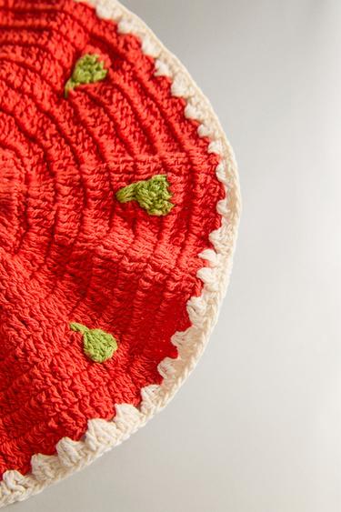 CHOUCHOU CROCHET - Rouge / Corail de Zara - Image 2