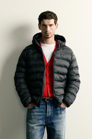 CAZADORA ACOLCHADA LIGERA WATER REPELLENT - Negro de Zara