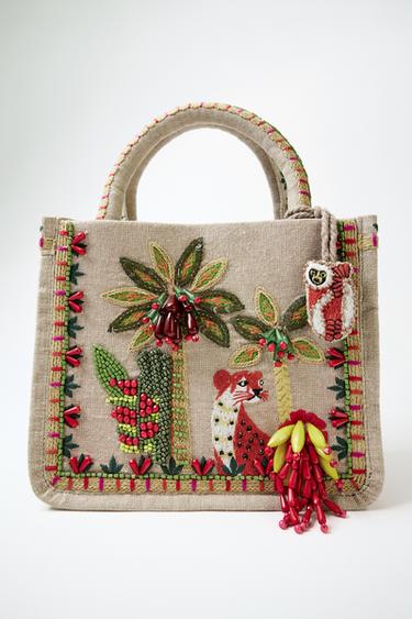 BOLSO MINI ABALORIOS - Multicolor de Zara