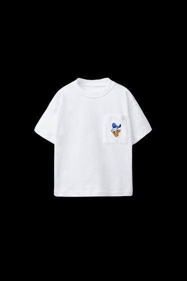 Zara DONALD DUCK © DISNEY POCKET T-SHIRT - White - Image 0
