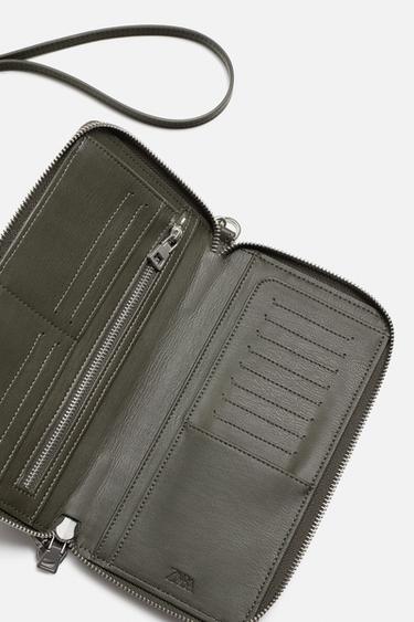 BRAIDED CROSSBODY WALLET - Green by Zara - Image 3