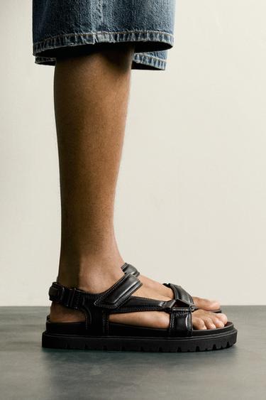 STRAPPY SANDALS - Black by Zara - Image 0