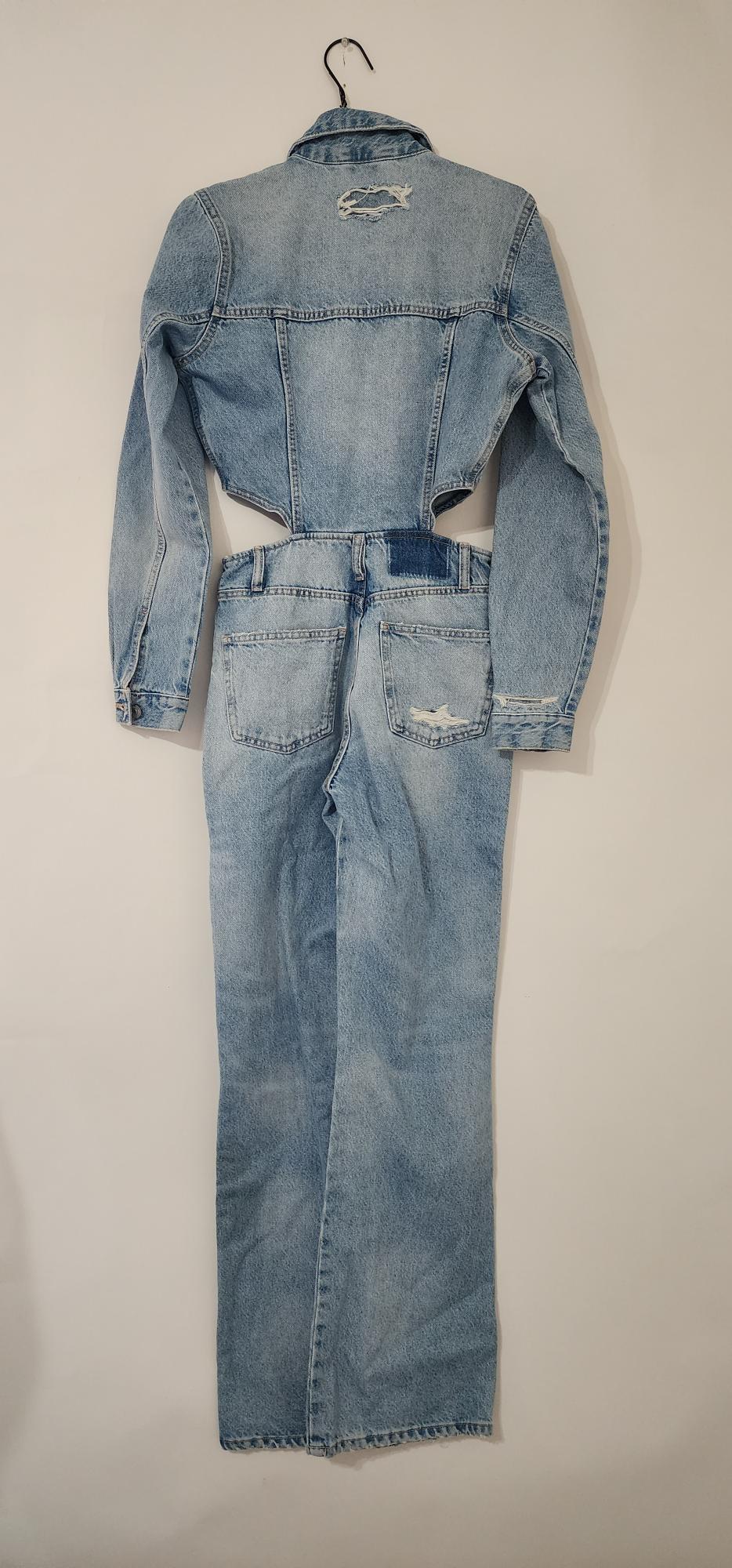 FULL LENGTH DENIM JUMPSUIT - Image 2