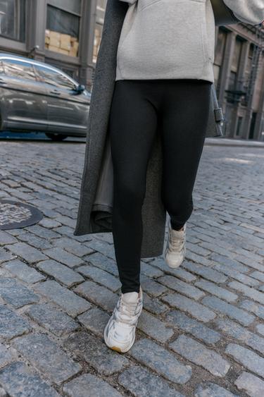 WIDE WAIST LEGGINGS - Black by Zara - Image 1
