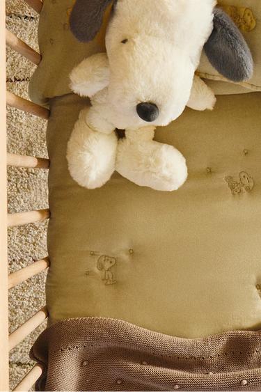 CHILDREN'S PEANUTS™ QUILT WITH TOPSTITCHING - Lime by Zara - Image 7