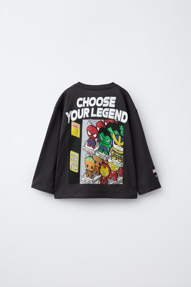 PRINTED THE AVENGERS © MARVEL T-SHIRT - Anthracite grey by Zara