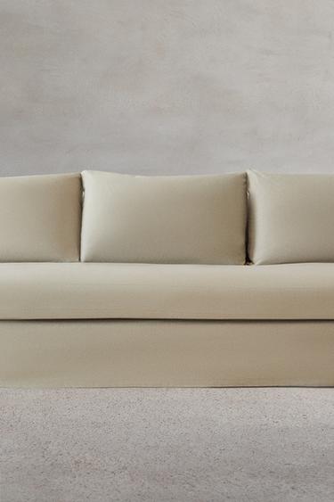 SOFA 01 COTTON COVER - Brown / Taupe by Zara