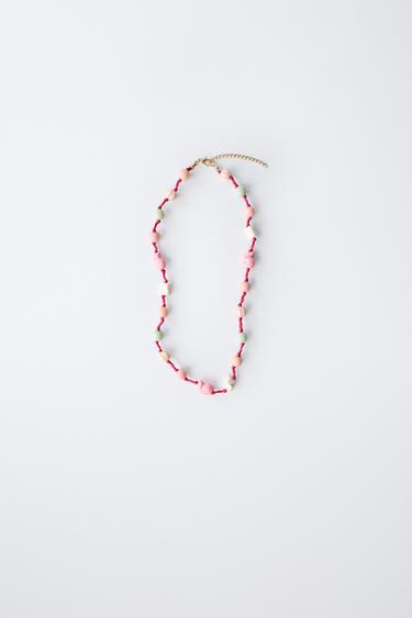 SHAPED BEAD NECKLACE - Multicoloured by Zara