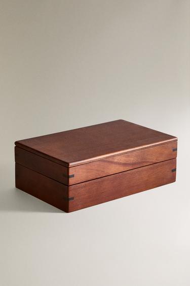 BOÎTE À BIJOUX BOIS GRAND FORMAT - Marron de Zara - Image 1