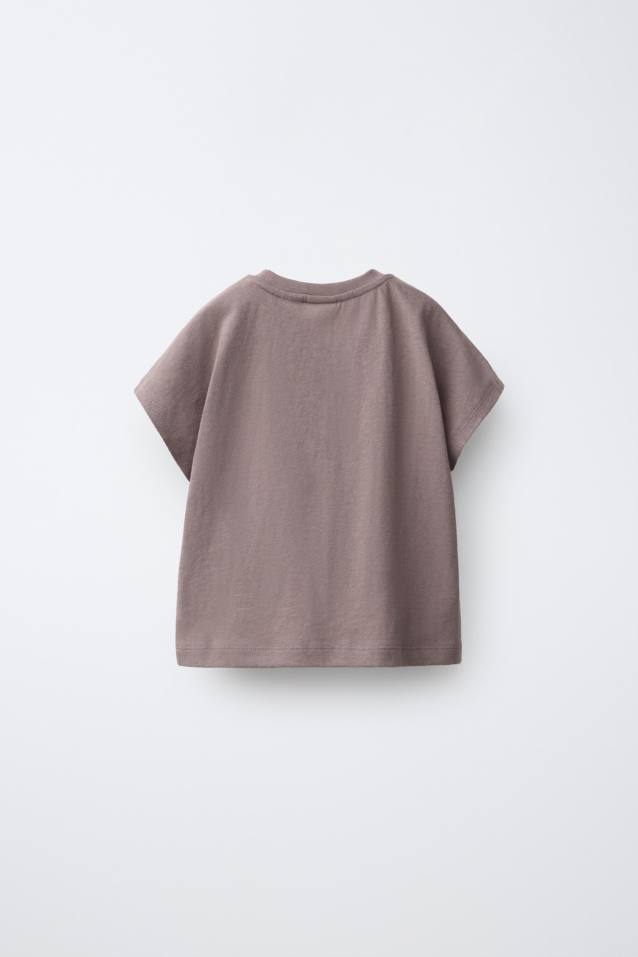 PLAIN T-SHIRT — Brown / Taupe