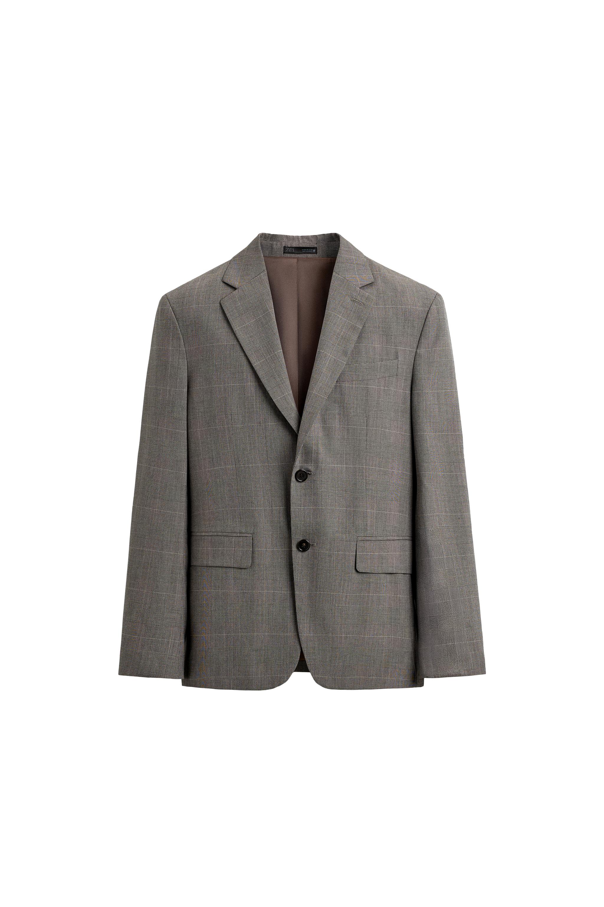 PLAID SUIT BLAZER