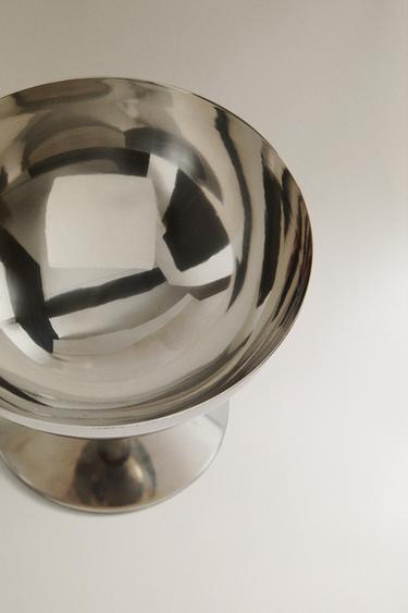 SHINY METAL ICE-CREAM CUP - Silver by Zara - Image 2