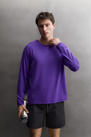LONG SLEEVE TECHNICAL T-SHIRT — Purple 2