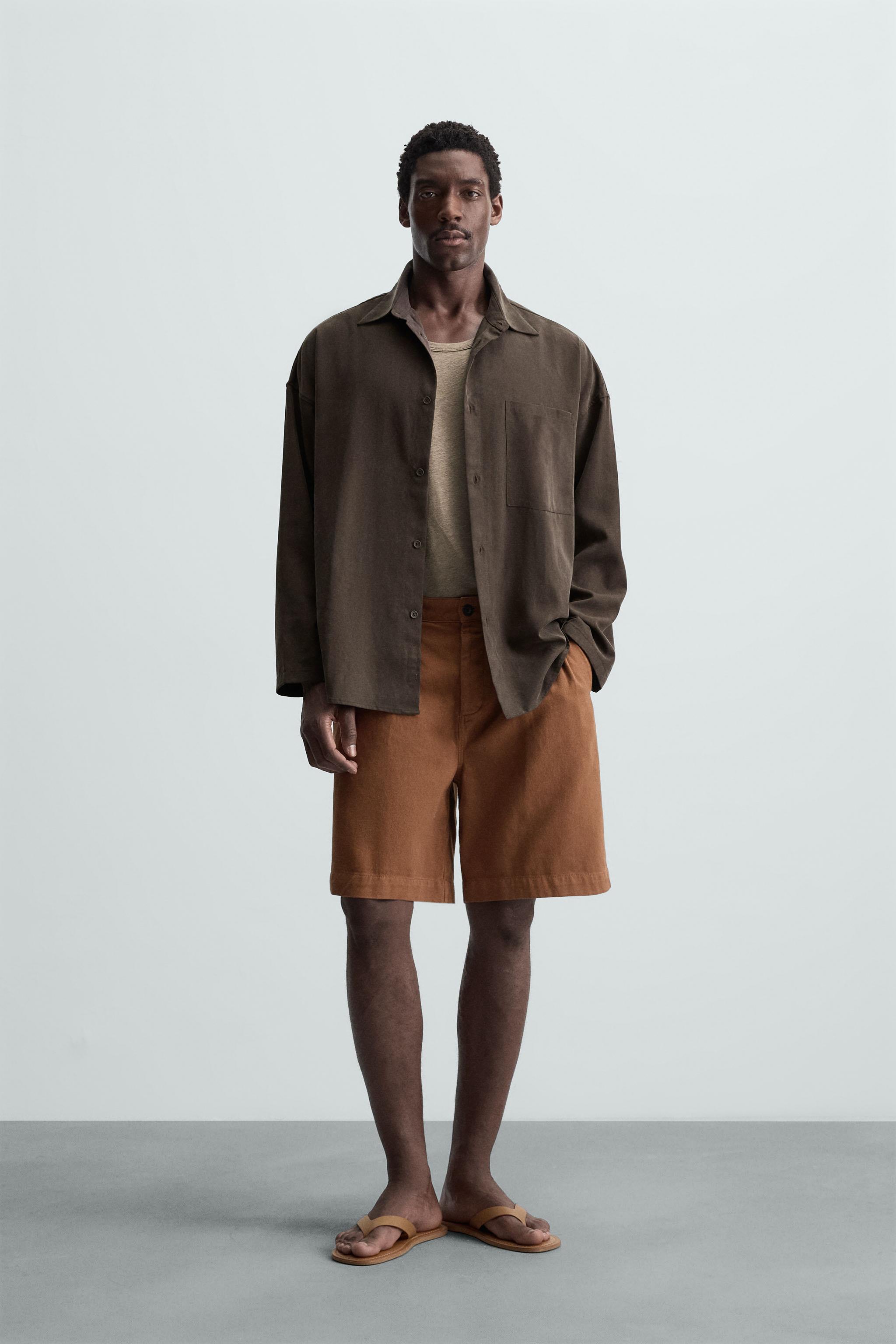 OVERSIZED FIT SHIRT - Chocolate | ZARA United States