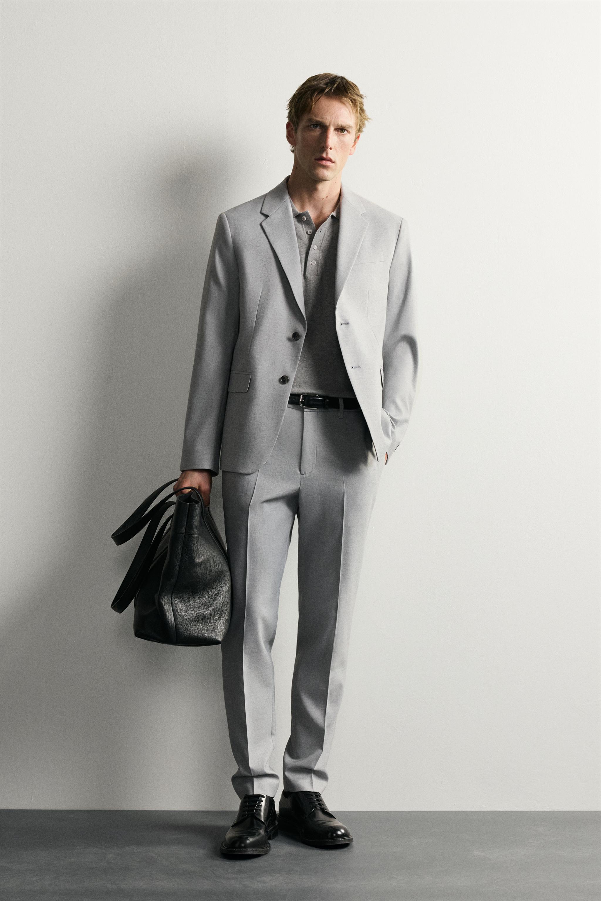 COMFORT SUIT BLAZER - Gray | ZARA United States